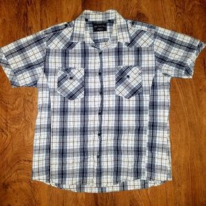 3 for $15 Checkered red level nine collared shirt